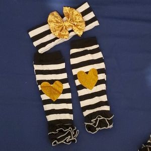 Leg Warmers & Big Bow